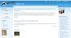 Desktop Screenshot of adopt-a-pet.org.za